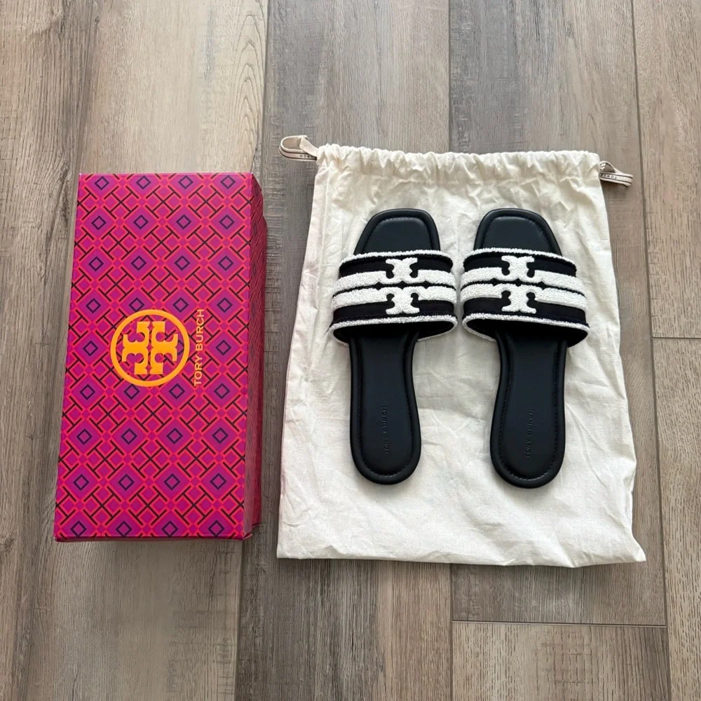 Tory Burch Double-T Slide Sandal